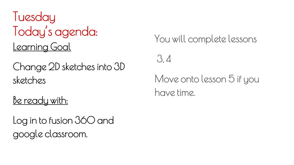 tuesday tuesday today s agenda today s agenda