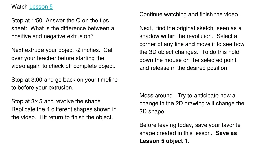 watch lesson 5