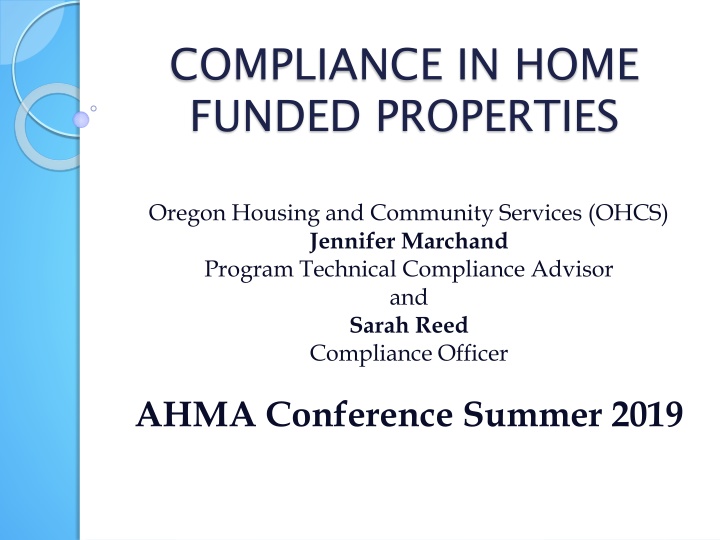compliance in home funded properties