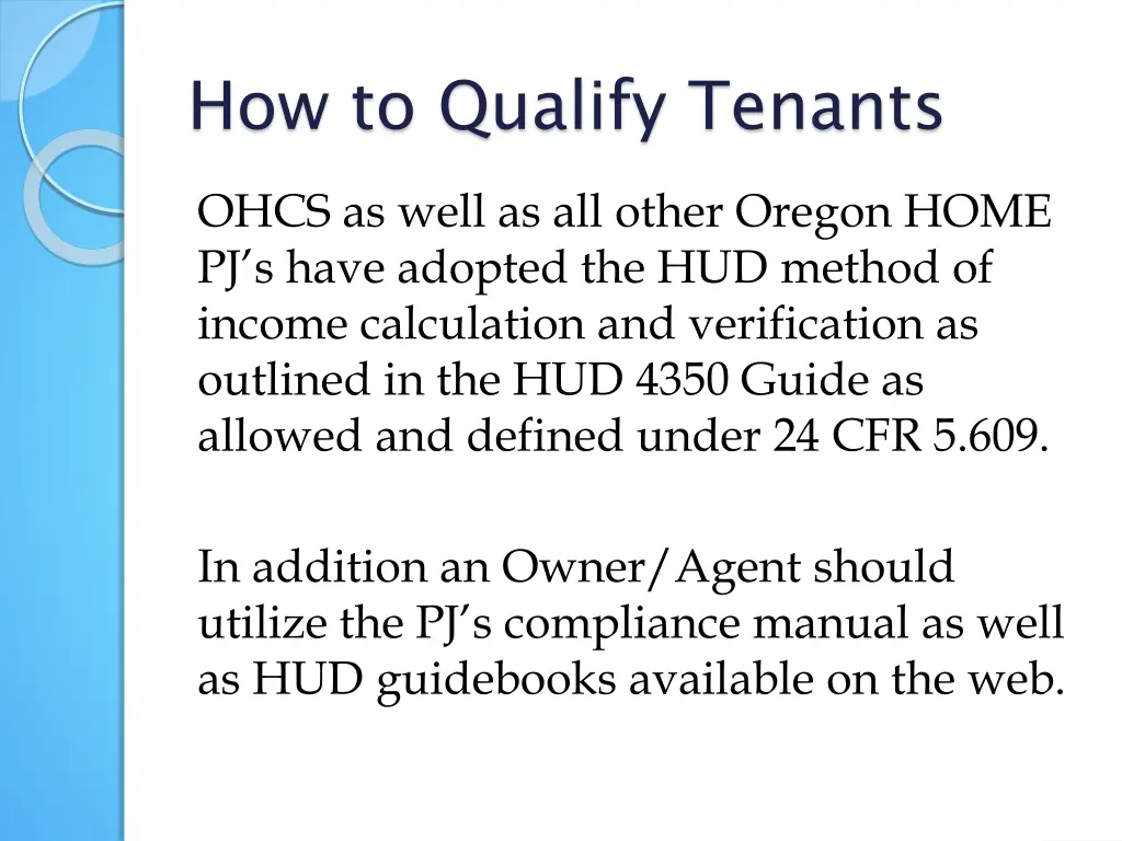 how to qualify tenants