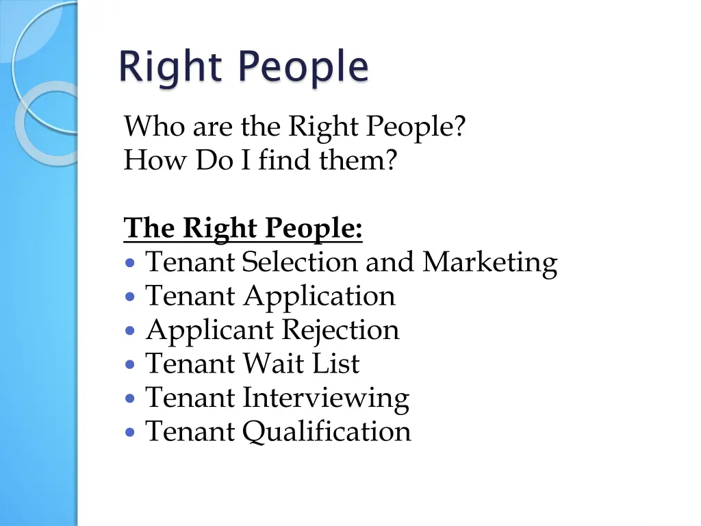 right people