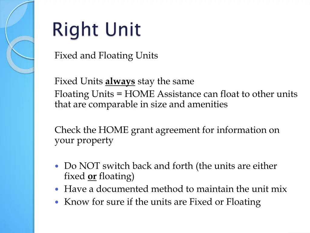 right unit 5