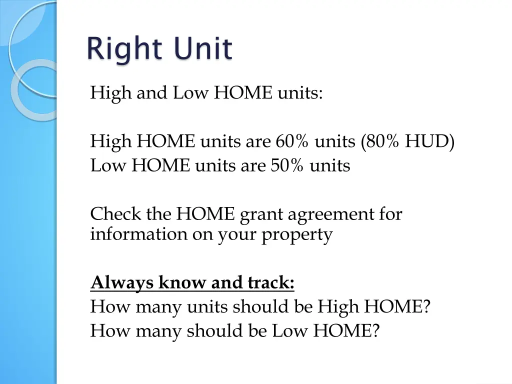 right unit 6