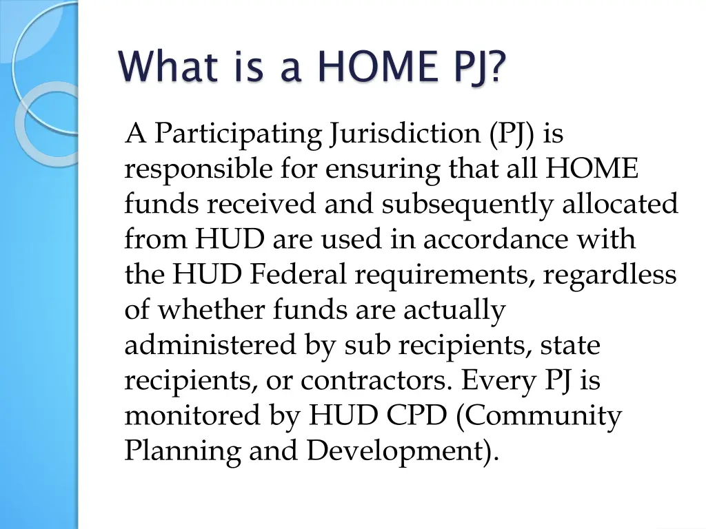 what is a home pj