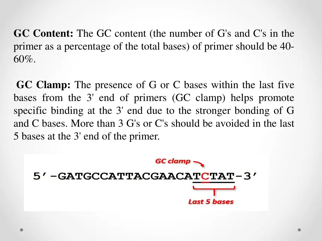 gc content the gc content the number