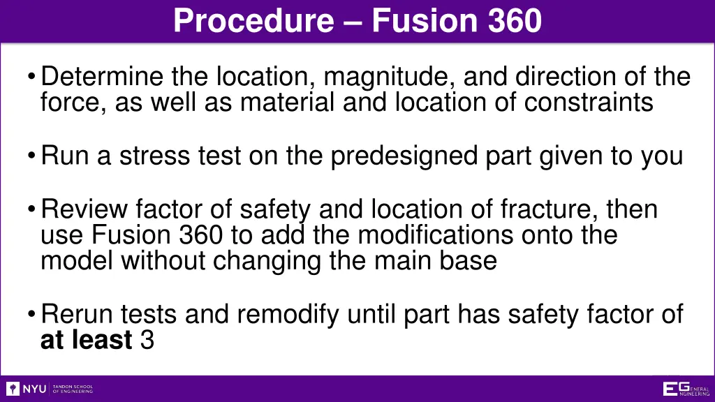 procedure fusion 360