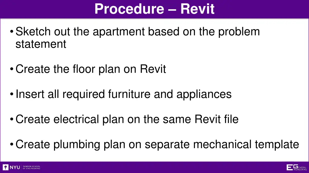 procedure revit