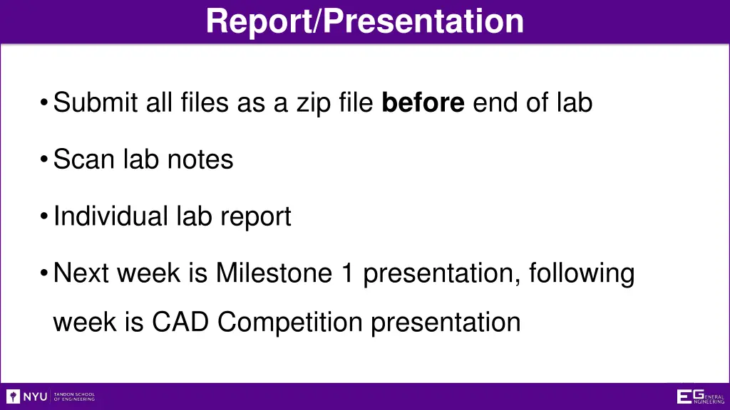 report presentation