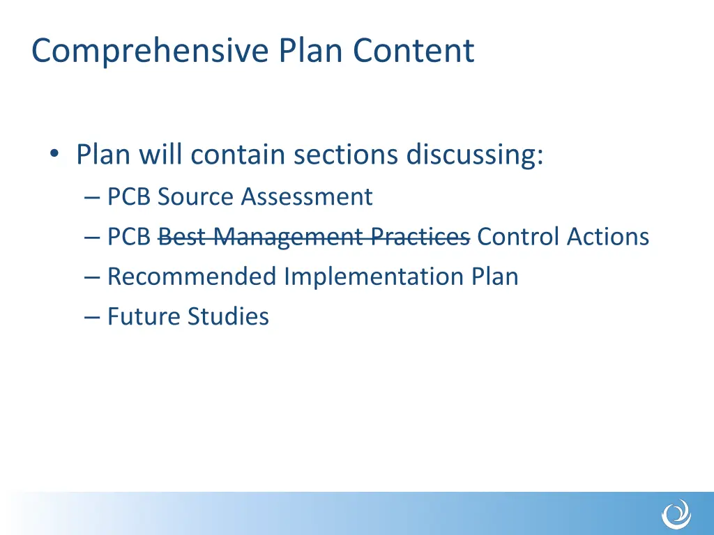 comprehensive plan content