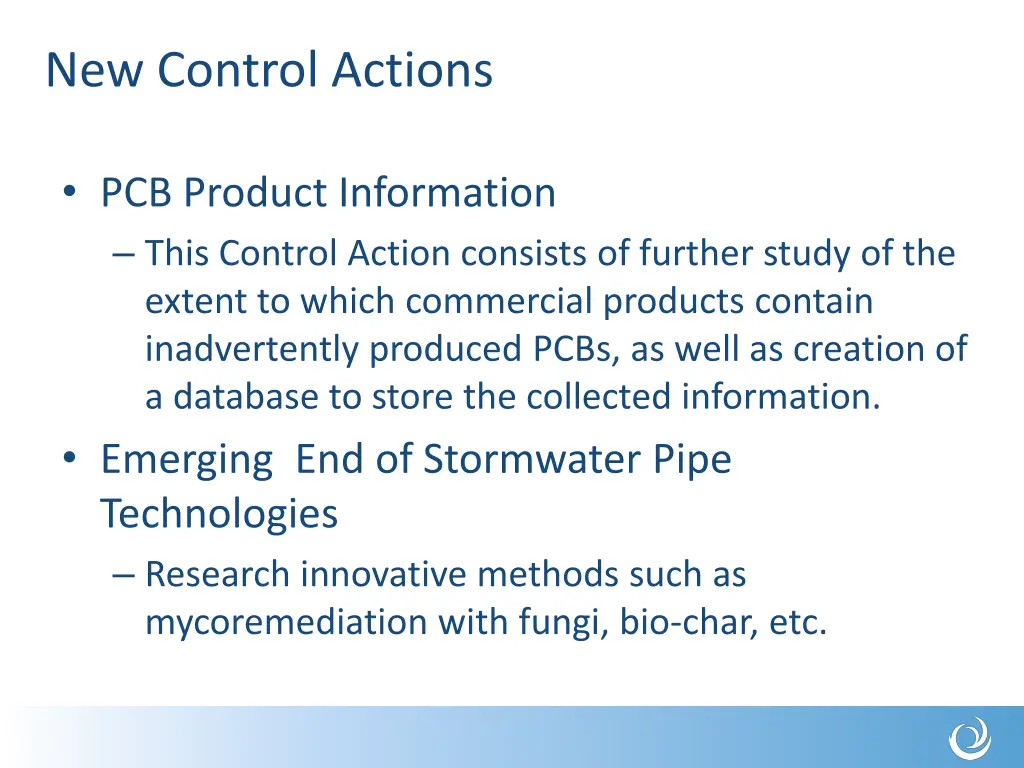 new control actions 10
