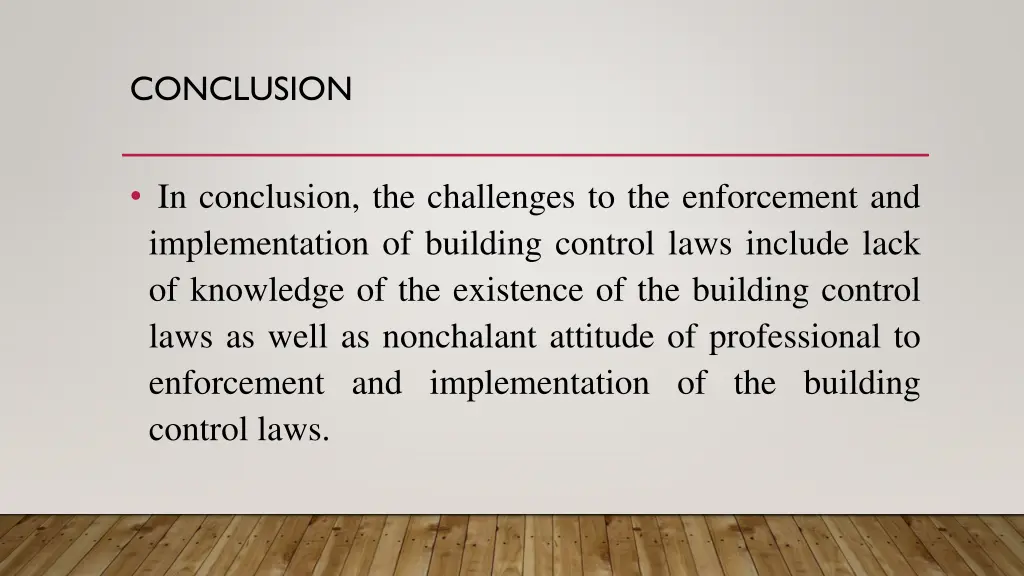 conclusion