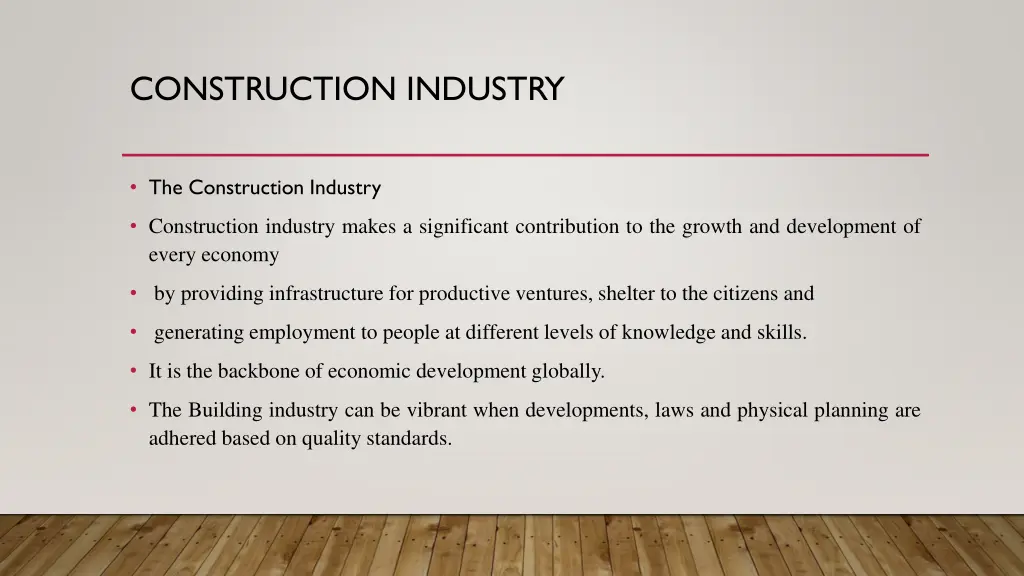 construction industry