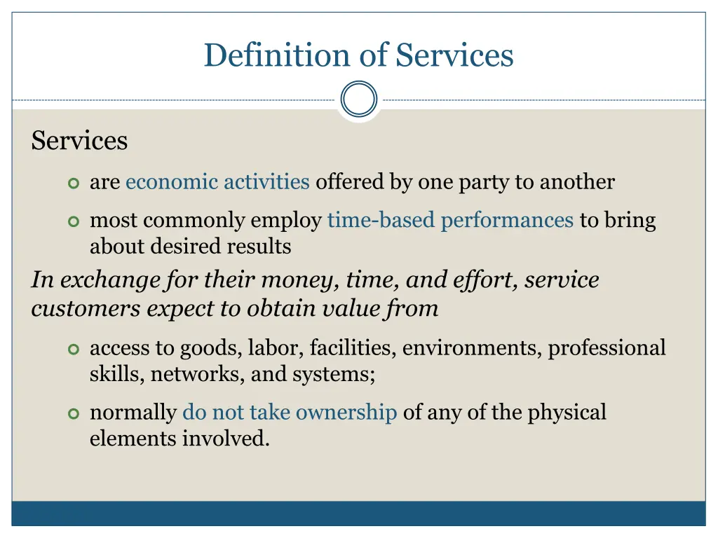 definition of services