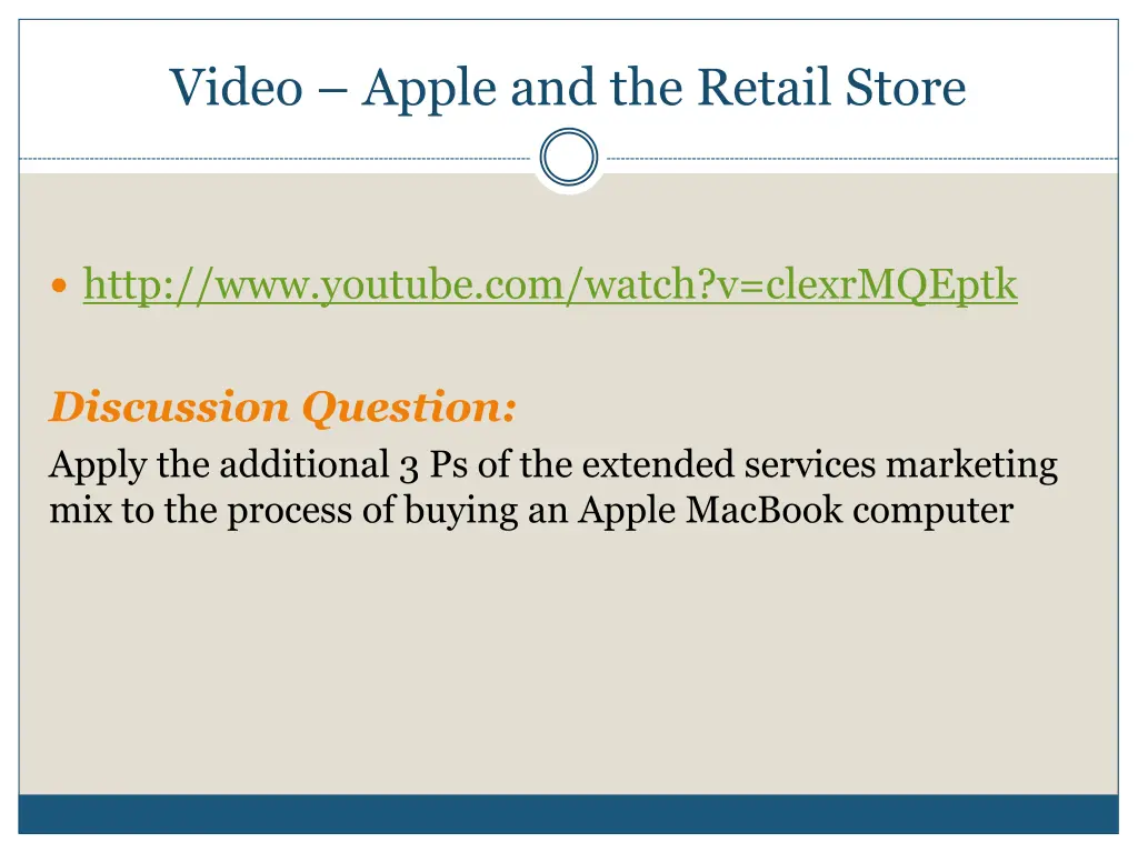 video apple and the retail store