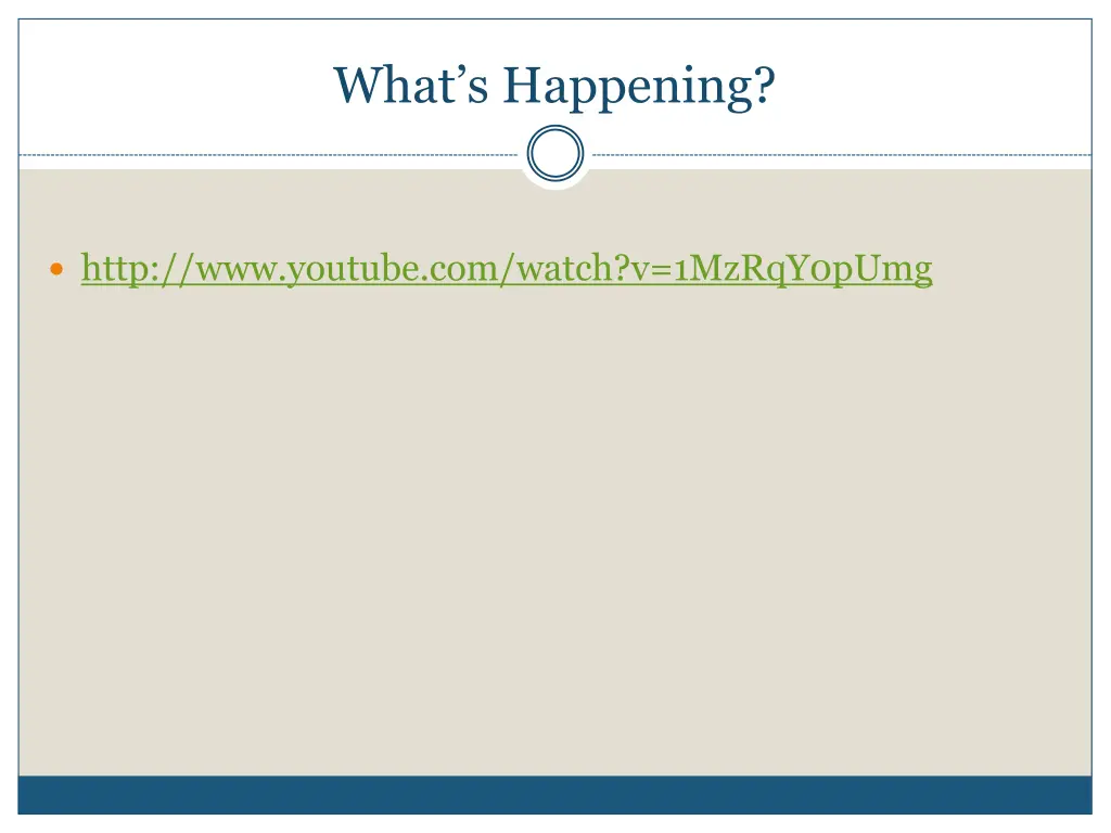 what s happening 1