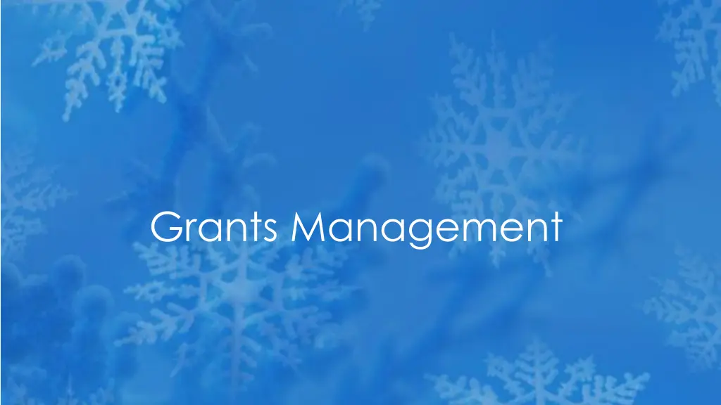 grants management