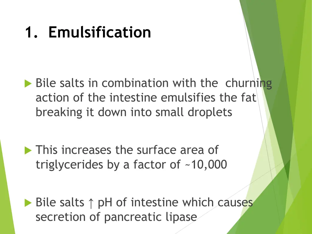 1 emulsification