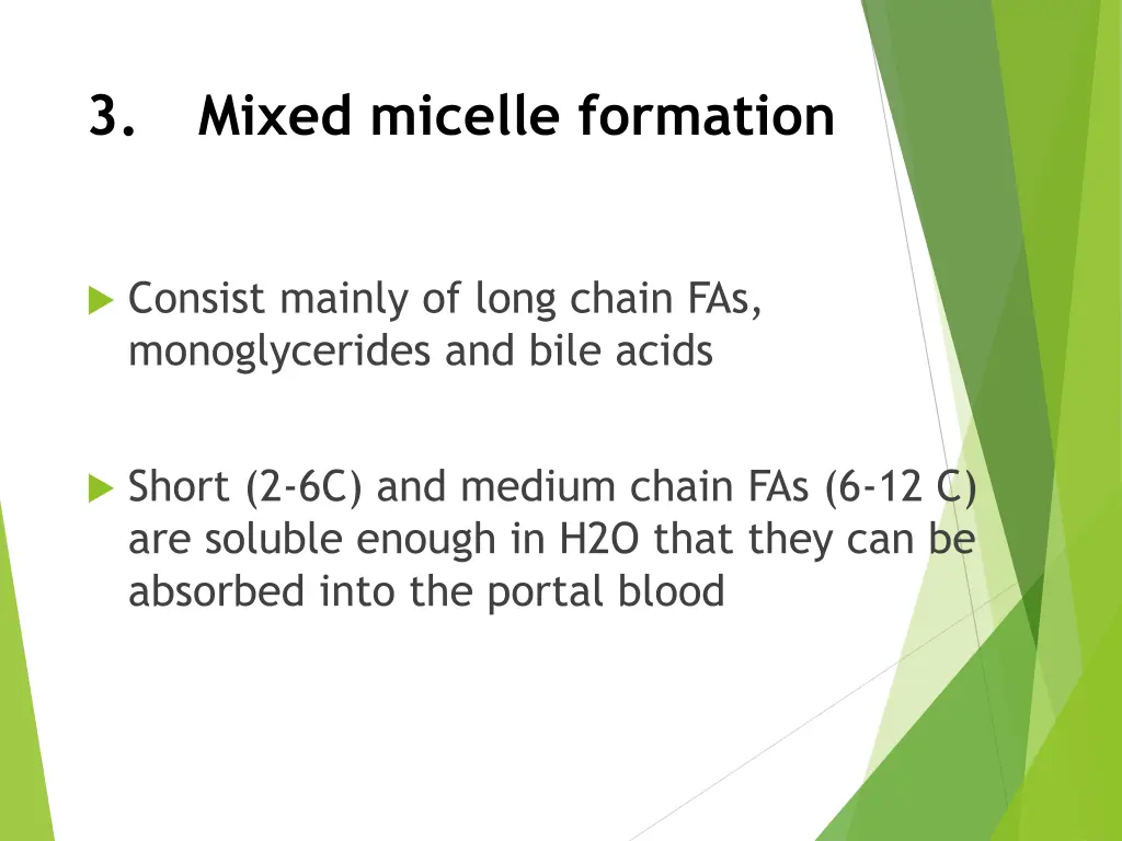 3 mixed micelle formation