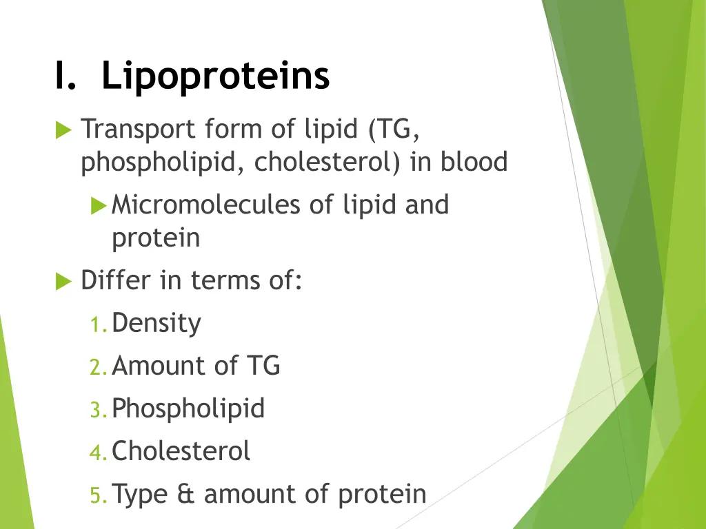 i lipoproteins