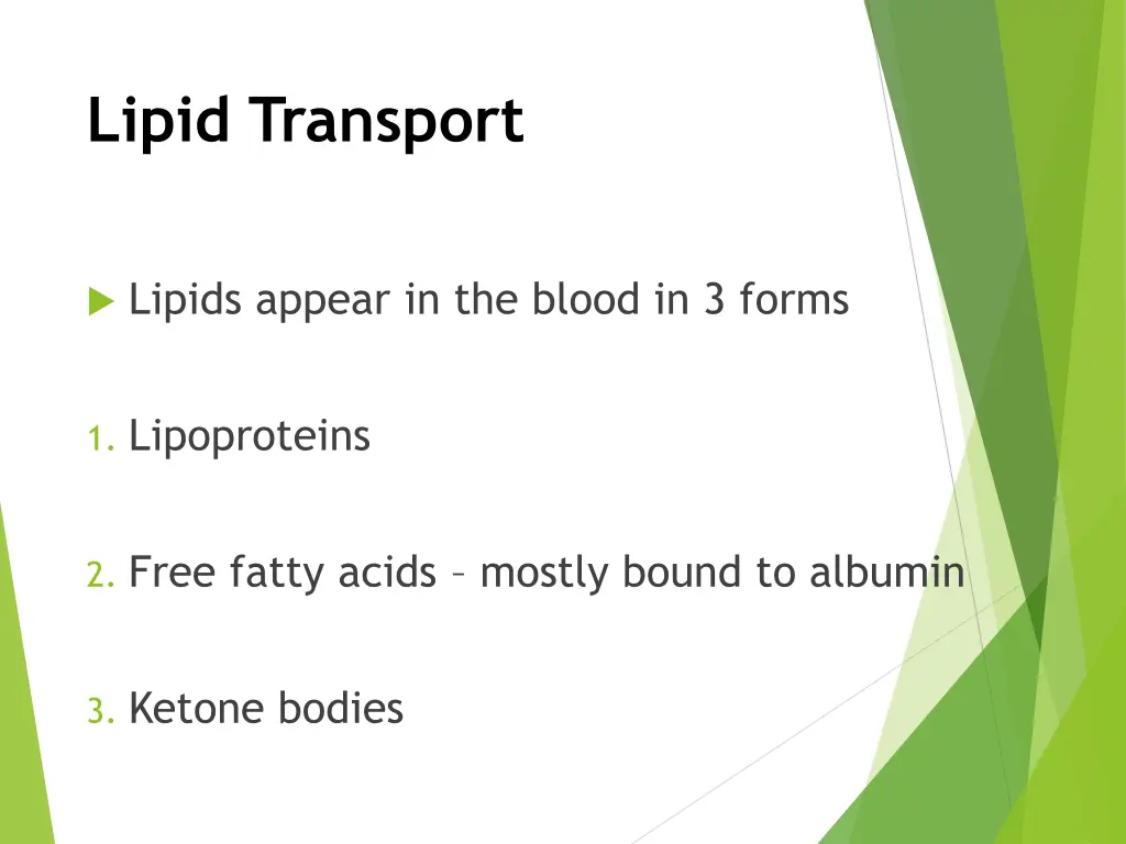 lipid transport 1