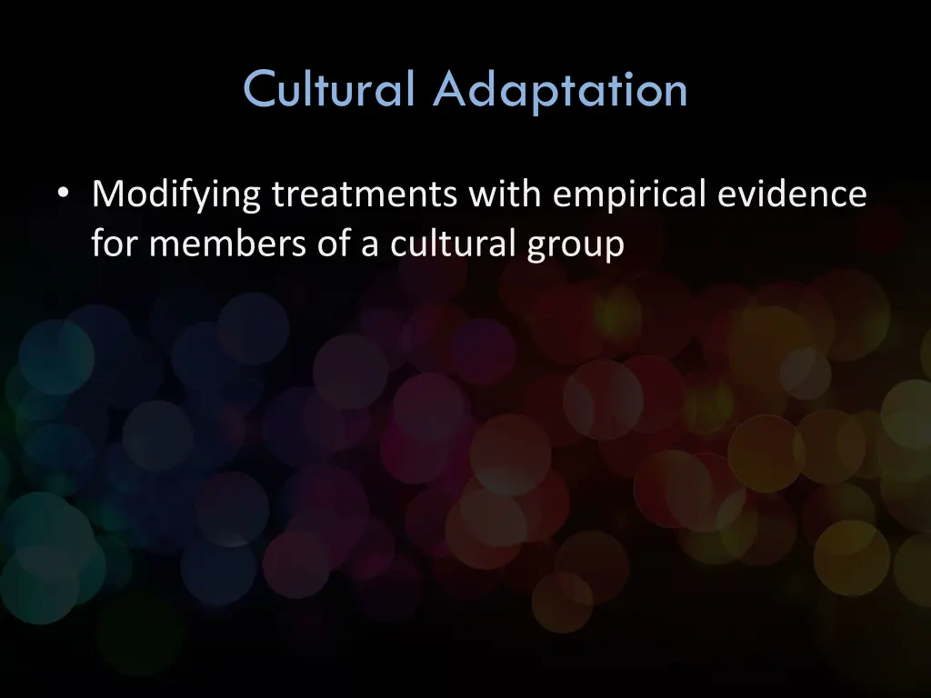 cultural adaptation