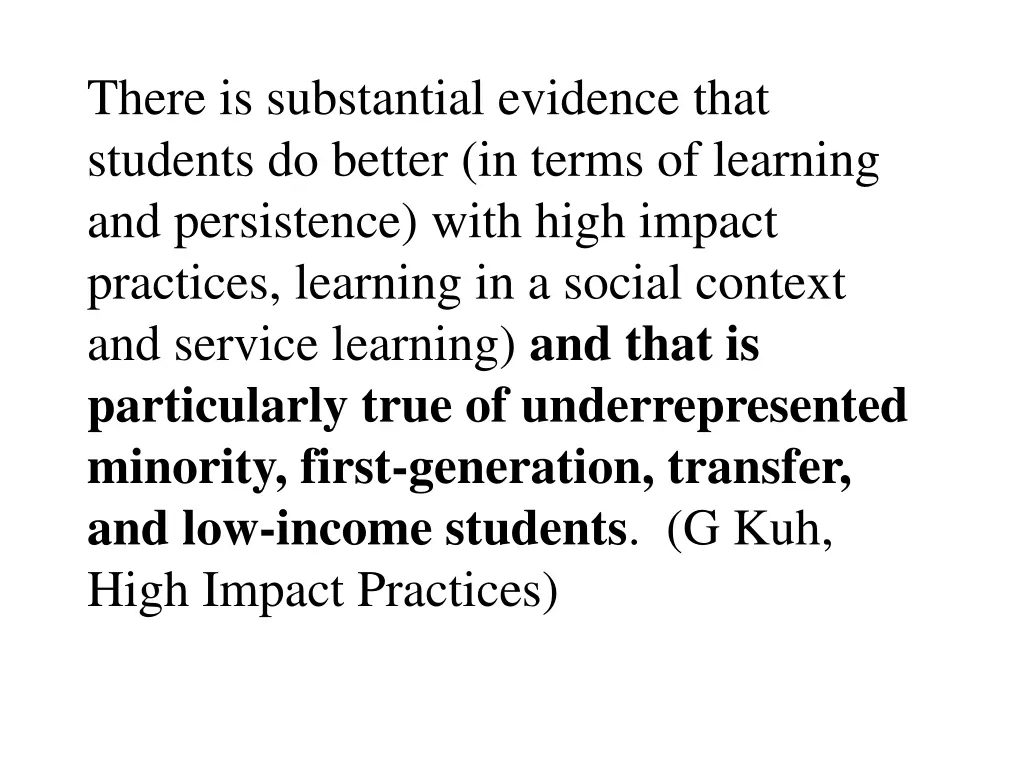 there is substantial evidence that students