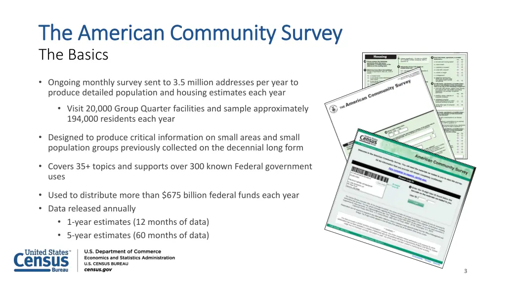 the american community survey the american