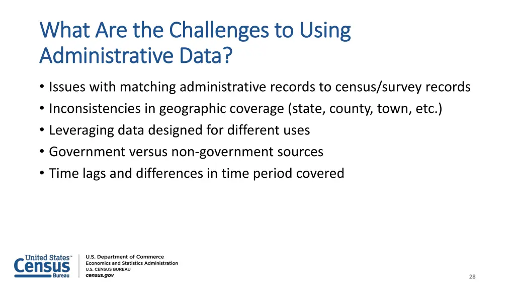what are the challenges to using what