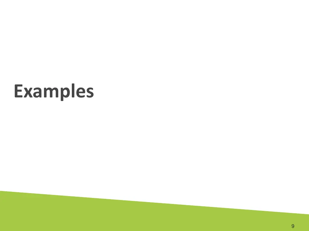 examples