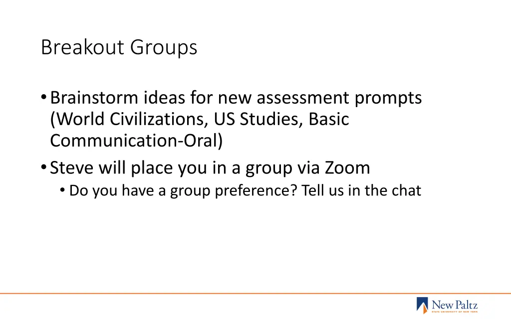breakout groups