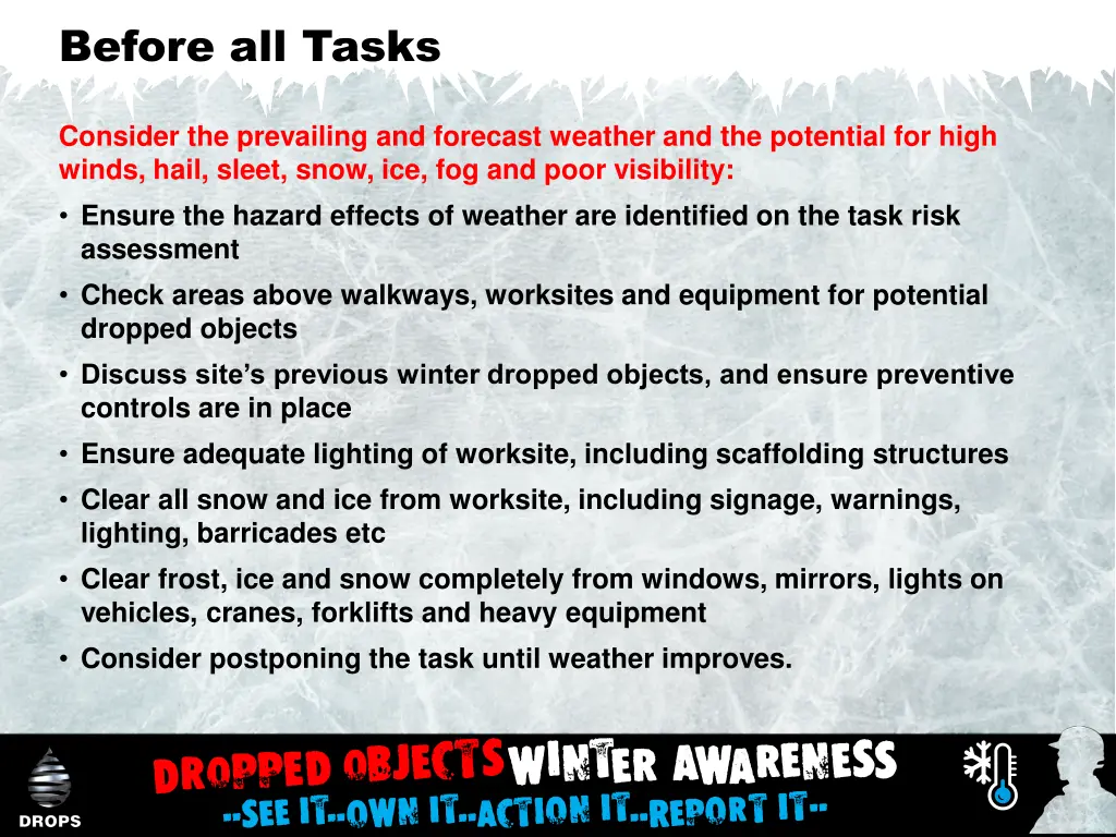 before all tasks