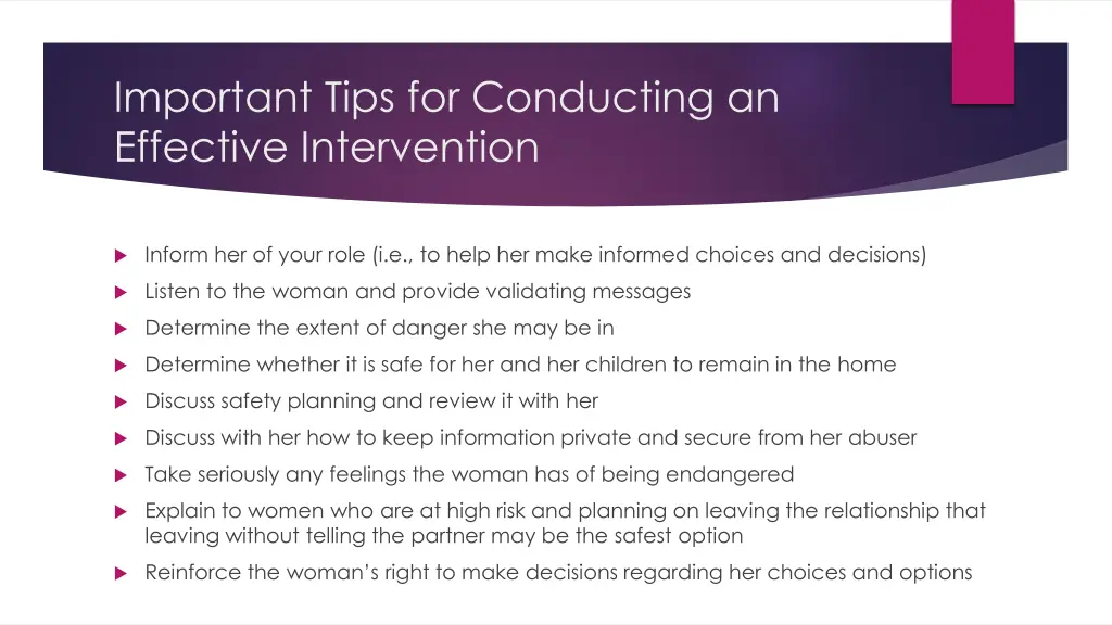 important tips for conducting an effective
