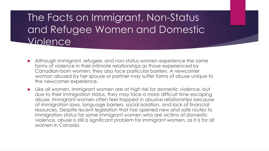 the facts on immigrant non status and refugee