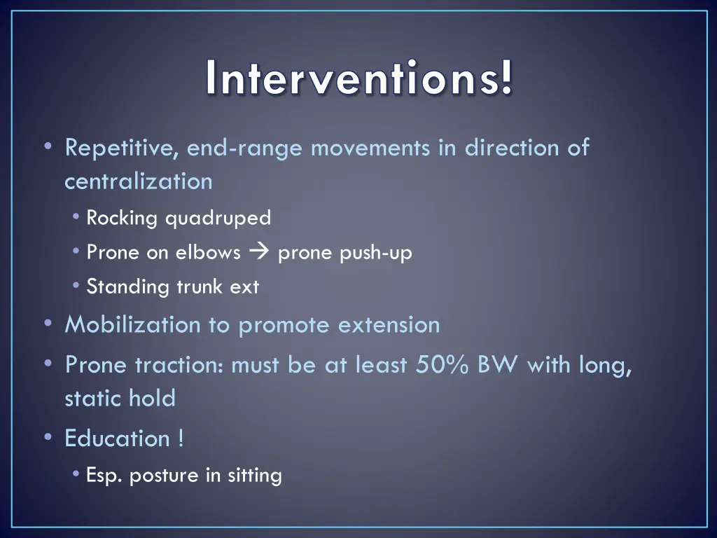 interventions 3