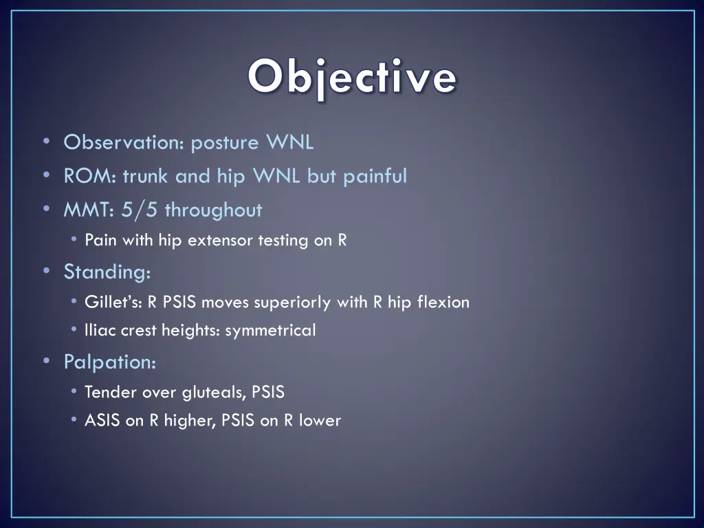 objective