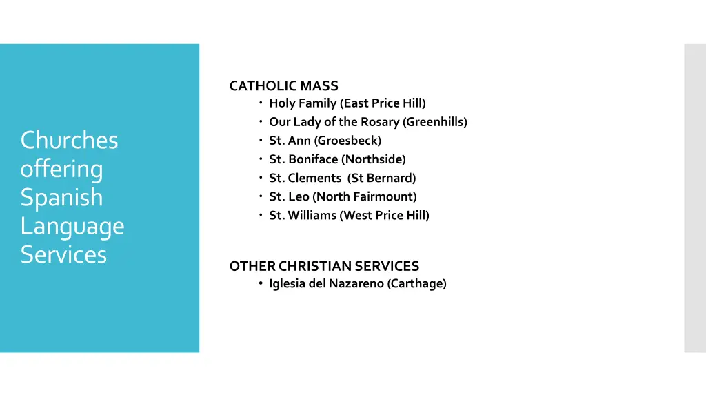 catholic mass holy family east price hill