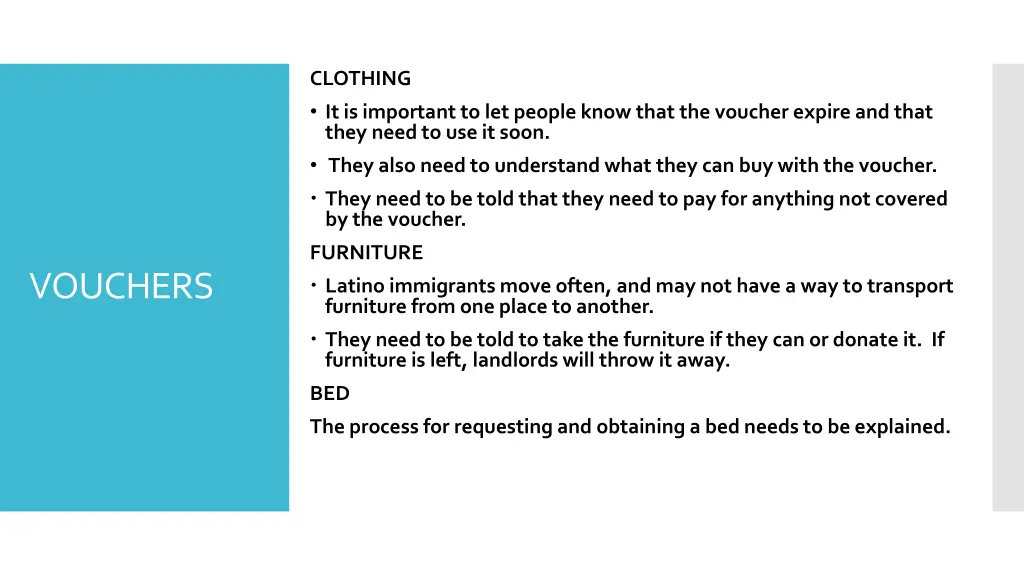clothing it is important to let people know that