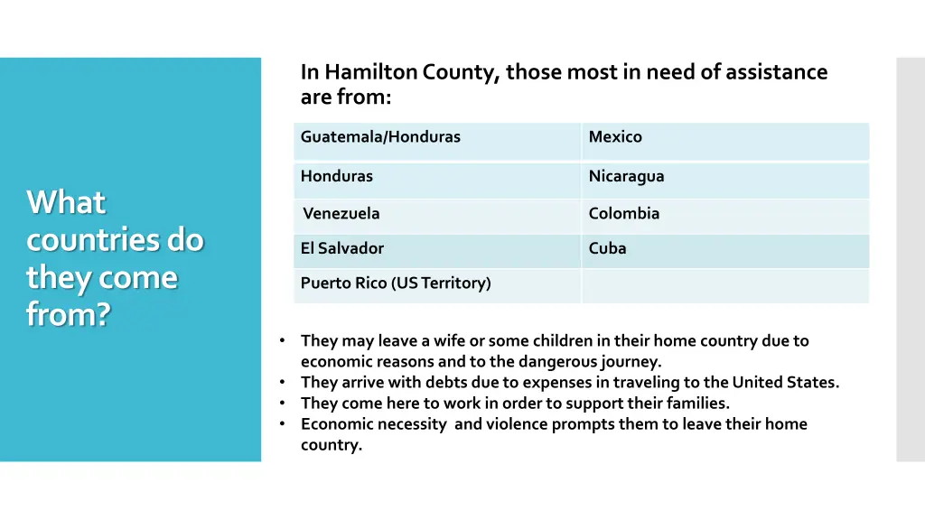 in hamilton county those most in need