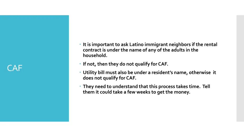it is important to ask latino immigrant neighbors