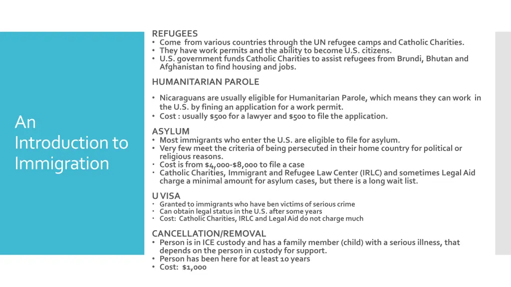 refugees come from various countries through