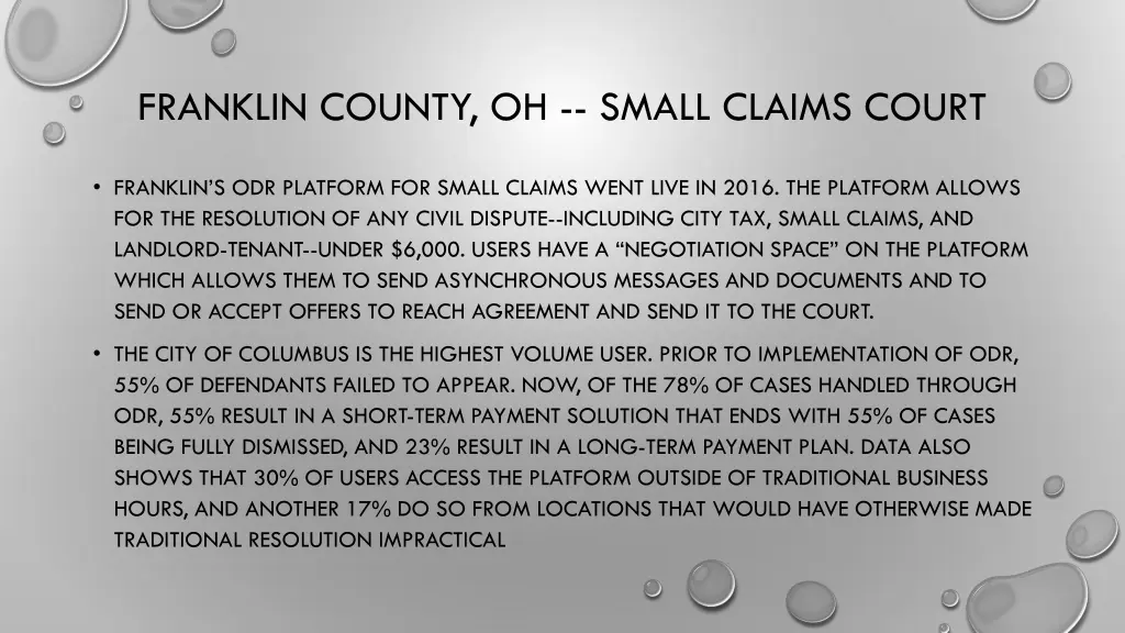 franklin county oh small claims court