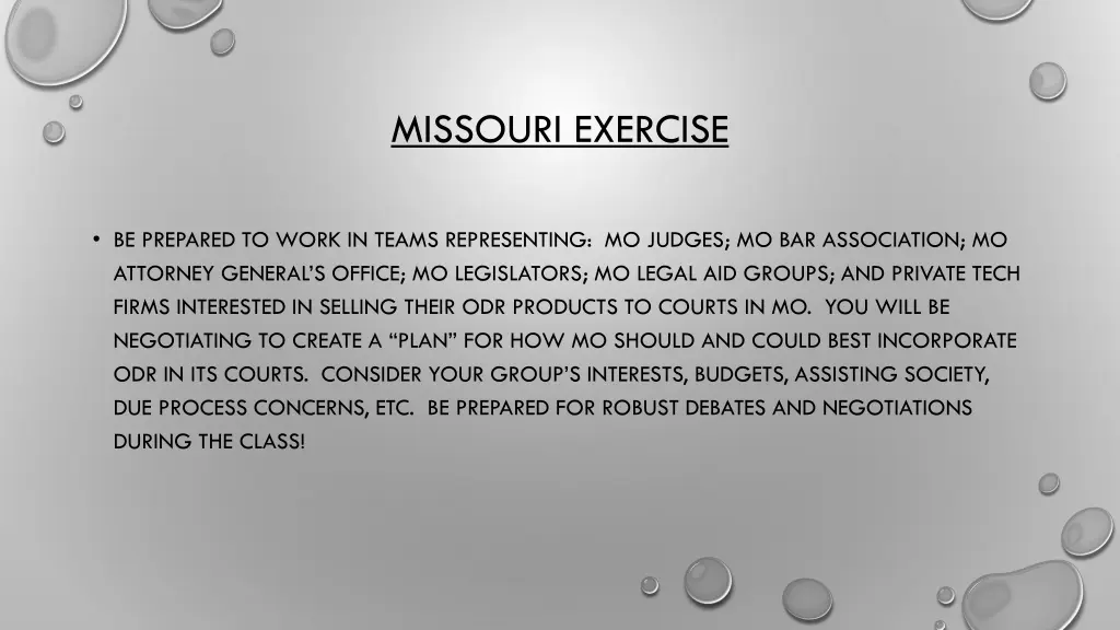 missouri exercise