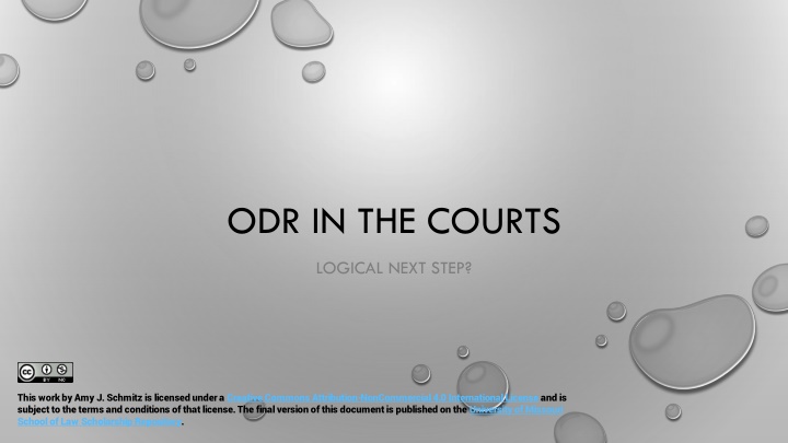 odr in the courts