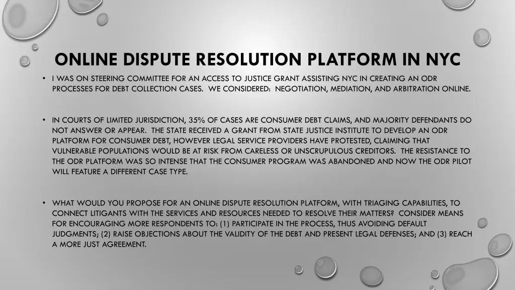 online dispute resolution platform