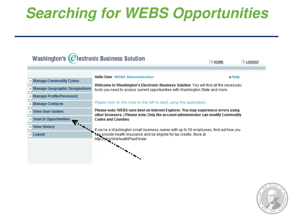 searching for webs opportunities 1