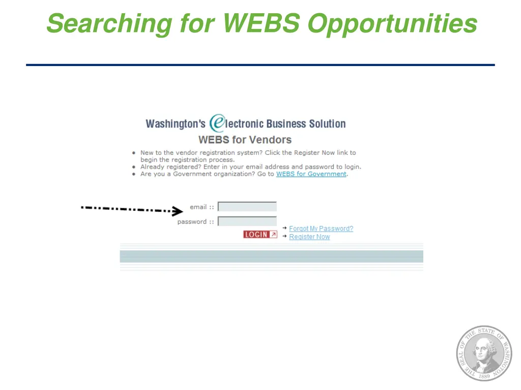 searching for webs opportunities