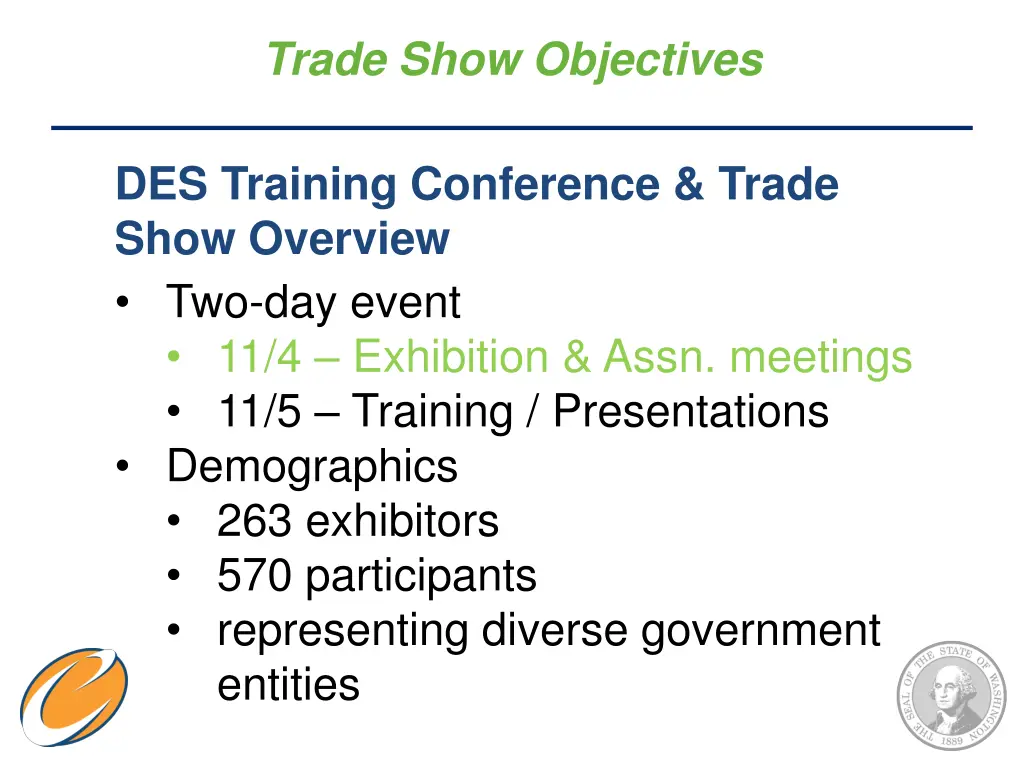trade show objectives 1