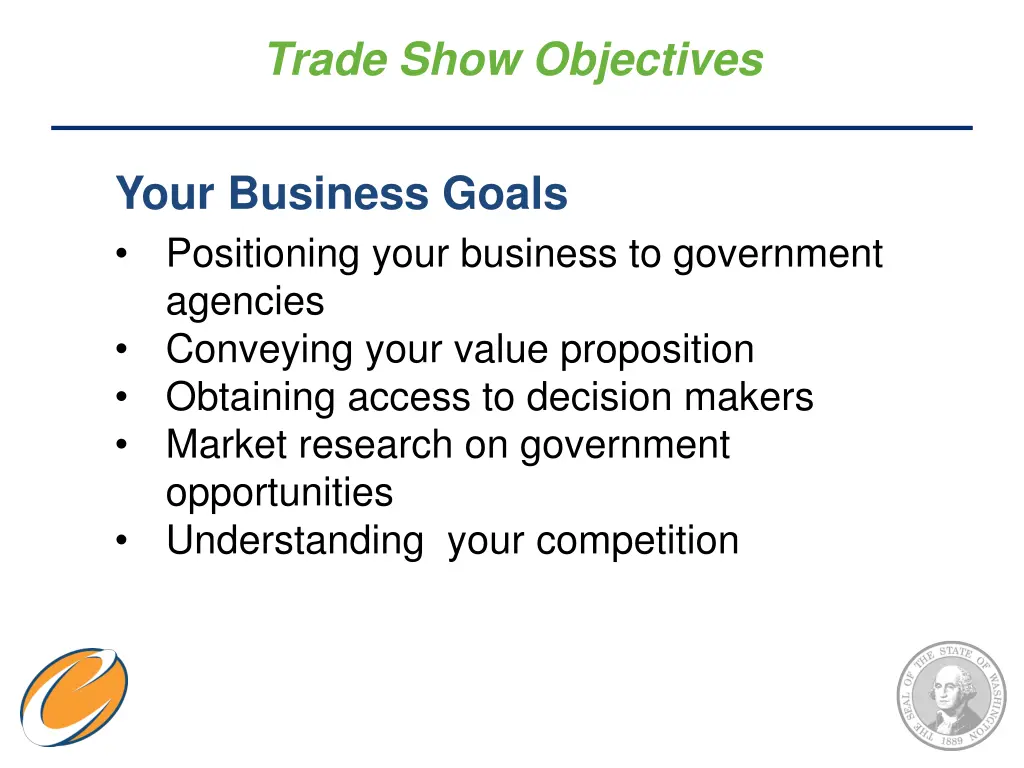 trade show objectives 3