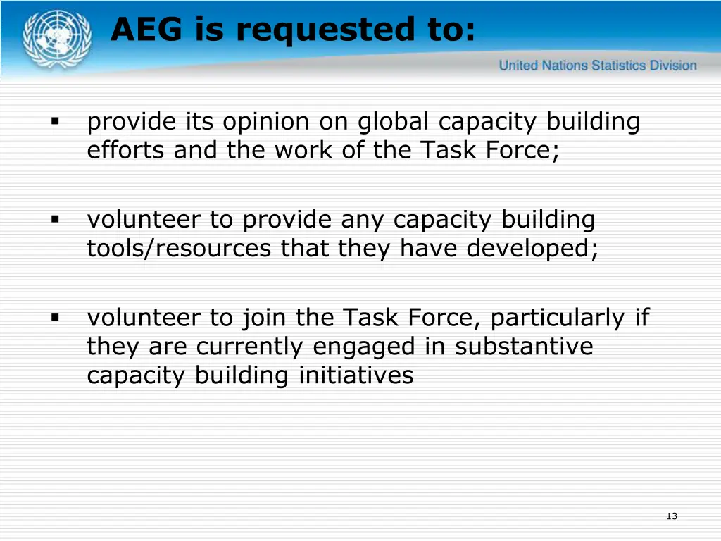 aeg is requested to