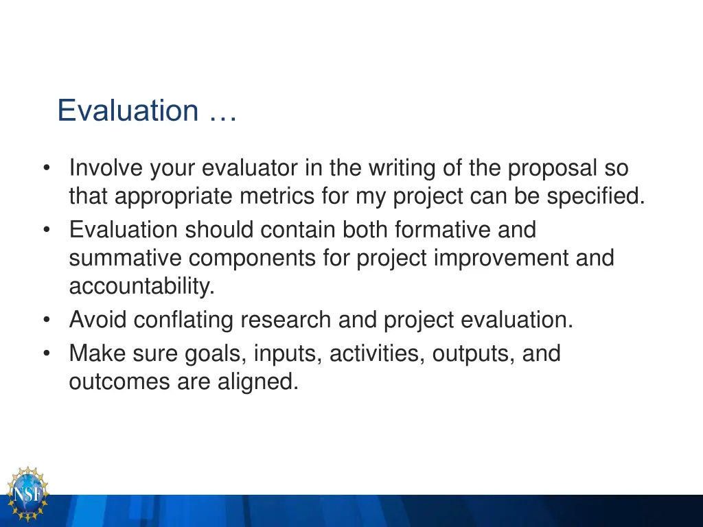 evaluation